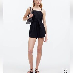 Madewell Tie-Waist Romper